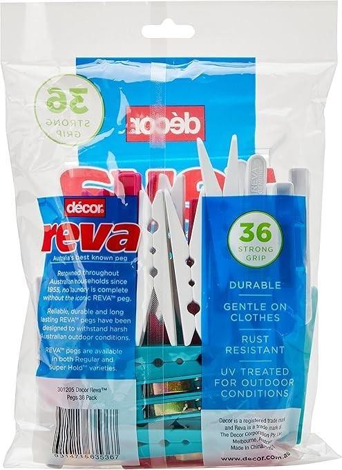 Decor Reva Assorted Clothes Pegs 36 Piece