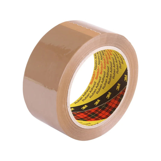 43x 3M 371 Packaging Tape 48mm x 75m - Brown - Brown (Box of 43 Units)