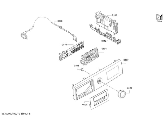 10023122 Genuine power module programmed for Bosch Dryers Suits: WTH8300AU