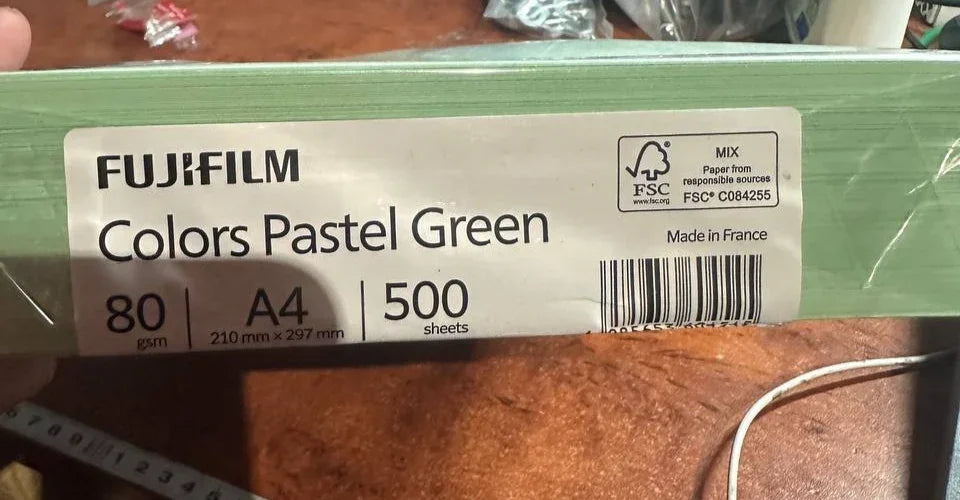 FujiFilm A4 colors pastel green 2500 sheets 80gsm