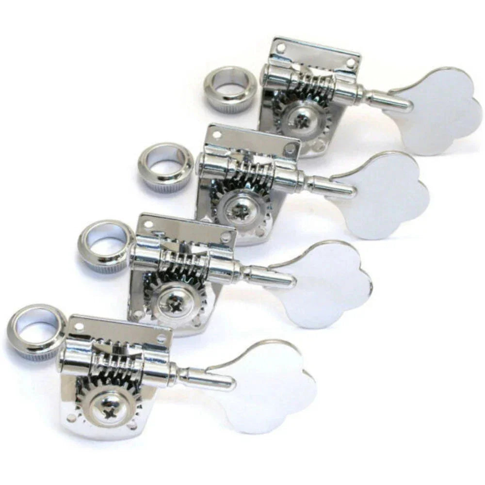 Custom Eagle Precision Jazz Bass Guitar Machine Heads Tuners 4-In-Line Chrome