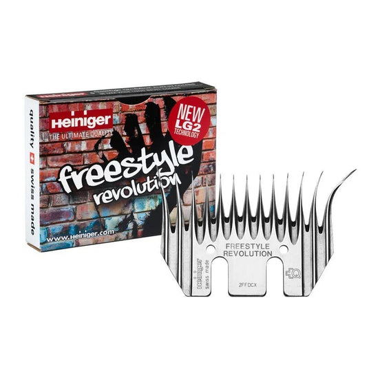 Heiniger Xpress Shearing Comb FREESTYLE REVOLUTION 96mm Wide, Long Bevel