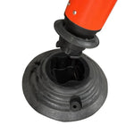 Orange and black industrial suction cup tool for heavy-duty lifting and handling applications