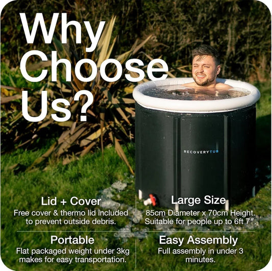 Ice Bath Tub for Athletes, Multiple Layered Portable Ice Bathtub Plunge for Cold