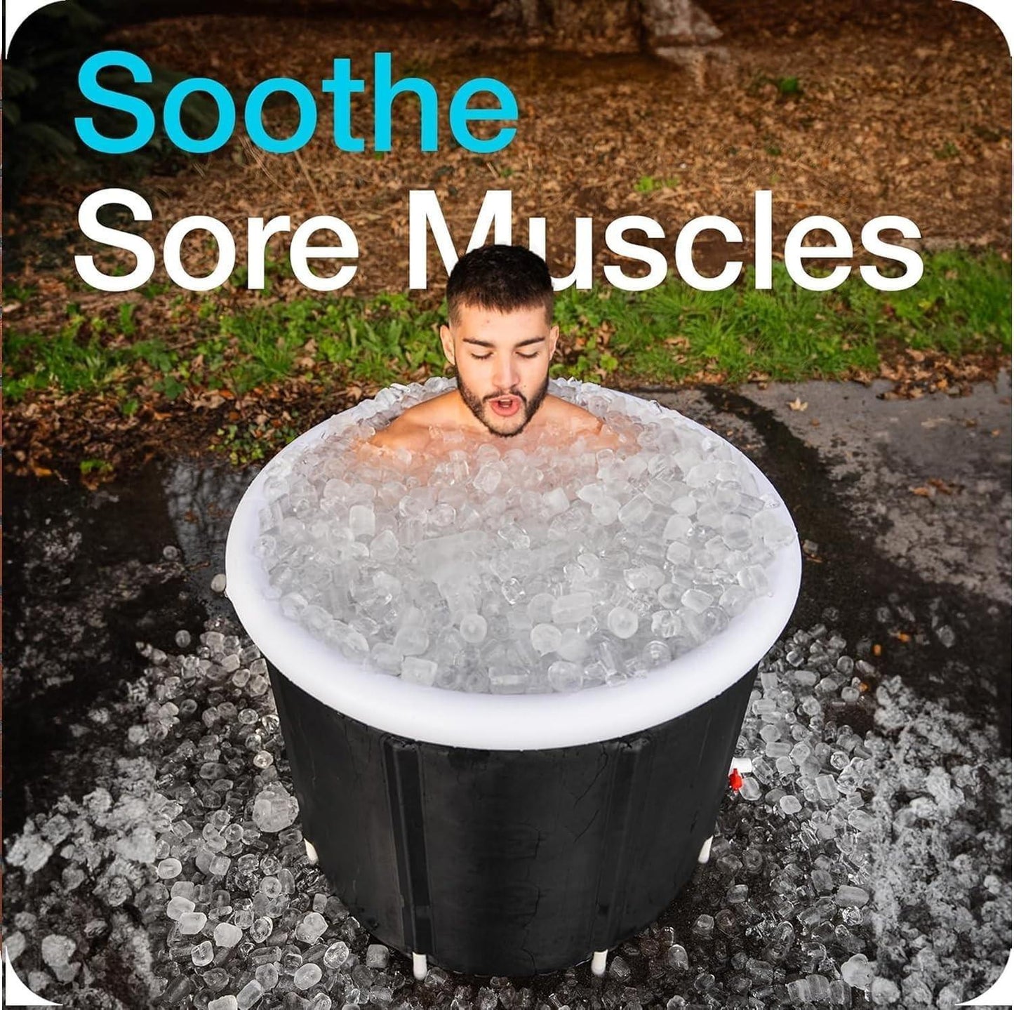Ice Bath Tub for Athletes, Multiple Layered Portable Ice Bathtub Plunge for Cold