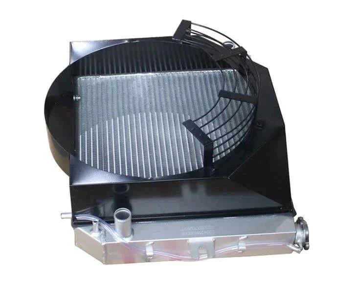 Tractor radiator with black shroud and cooling fan for AGCO or EATON equipment parts