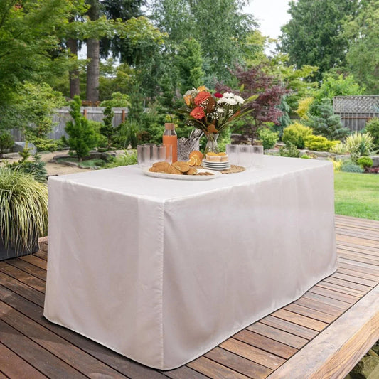 Marquee Waterproof Furniture Cover Patio Trestle Tablecloth 1830x760x740mm White