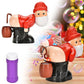 2026 Funny Santa Bubble Blowing Machine,Santa Claus Bubble Maker Toy OrnamenTO