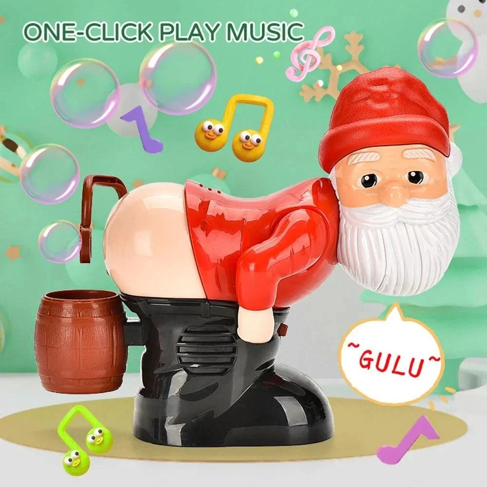 2026 Funny Santa Bubble Blowing Machine,Santa Claus Bubble Maker Toy OrnamenTO