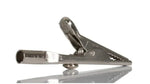 Metal alligator clip with spring mechanism for electrical or workshop use