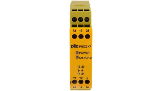 Pilz PNOZ X7 , 324-7268 , 230V ac Safety Relay, 2 Safety Contacts, 1