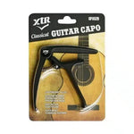 XTR Classical Guitar Capo for Acoustic Guitars, Lightweight Alloy with Silicone Pads, Easy to Use