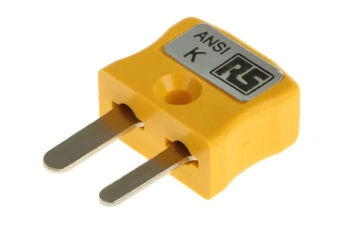 Thermocouple Connector for Use with Type K Thermocouple, ANSI, 769-1158