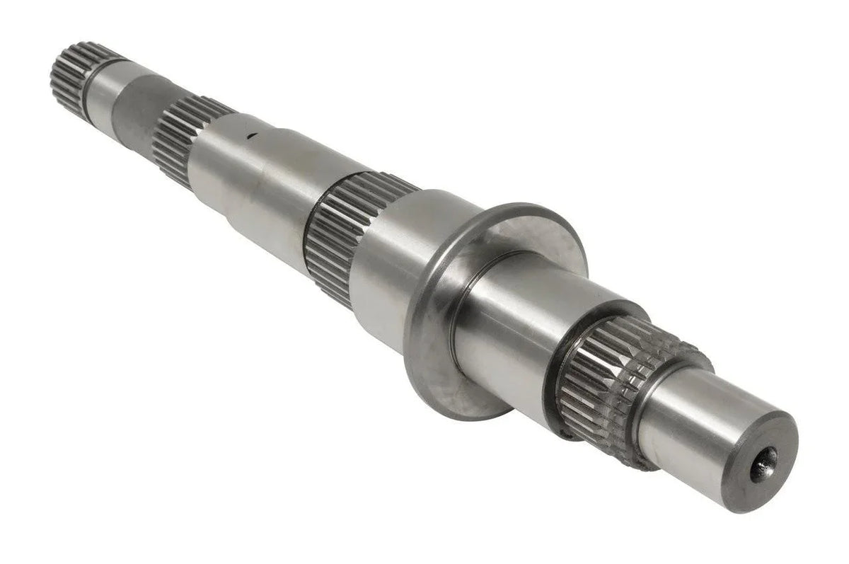 Metal gear shaft for tractor parts, precision-engineered with multiple gear sections