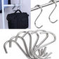 10x Heavy Duty Stainless Steel S Hooks Kitchen Bathroom Hanging Storage Rack AU