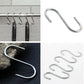 10x Heavy Duty Stainless Steel S Hooks Kitchen Bathroom Hanging Storage Rack AU