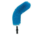 Blue flexible duster brush with black handle for cleaning hard-to-reach areas