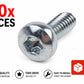 RS PRO 100x Torx Pan Steel Machine Screw 12 mm M6 hex screw 304 Stainless