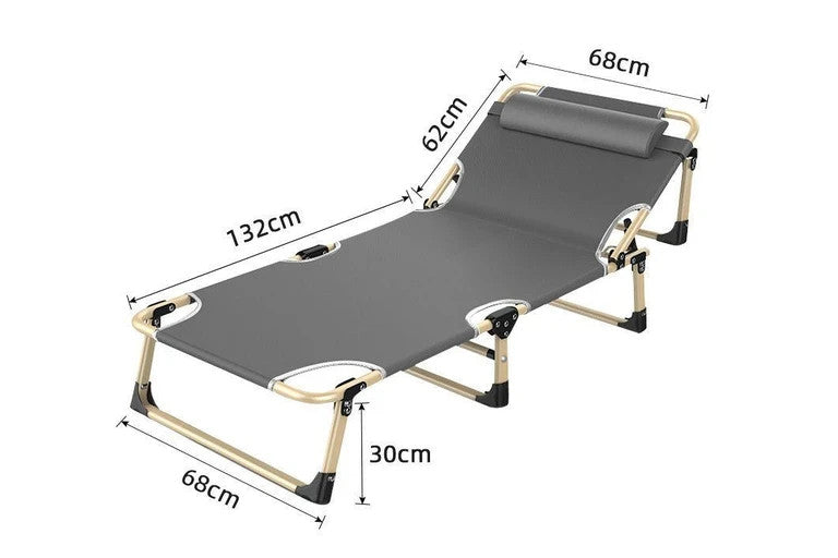 Portable folding Camping cit Bed 600d 68cm Wide Bed Single Folding Bed Camping M