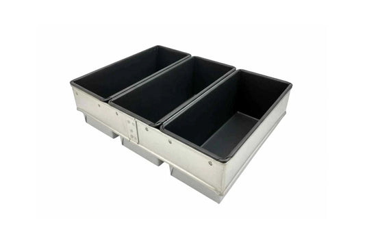 Bread Loaf Pan Set 3 Strap Teflon Large 680g Capacity Non-Stick Coating