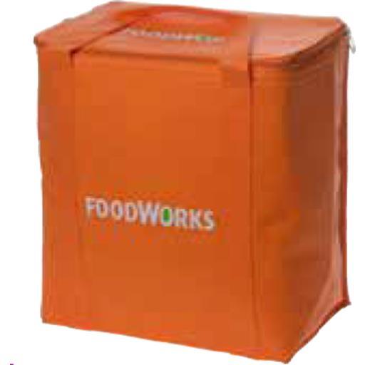 50x FOODWORKS Cooler Picnic Bags Carry Lunch Cooler Bags 33x32x23cm 30kg Orange - Australian Empire Shop