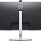 Dell monitor with sleek black design and silver stand, ideal for office setups