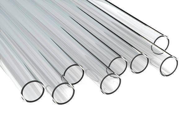 5x Acrylic Clear Plastic Tube Tubing Round Pipe 43mm Length 117 cm Hard Tube - Australian Empire Shop