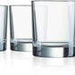 6 Piece Luminarc Recycled Tumbler Whiskey Glasses Set Drinking Glass 300ml Clear - Australian Empire Shop