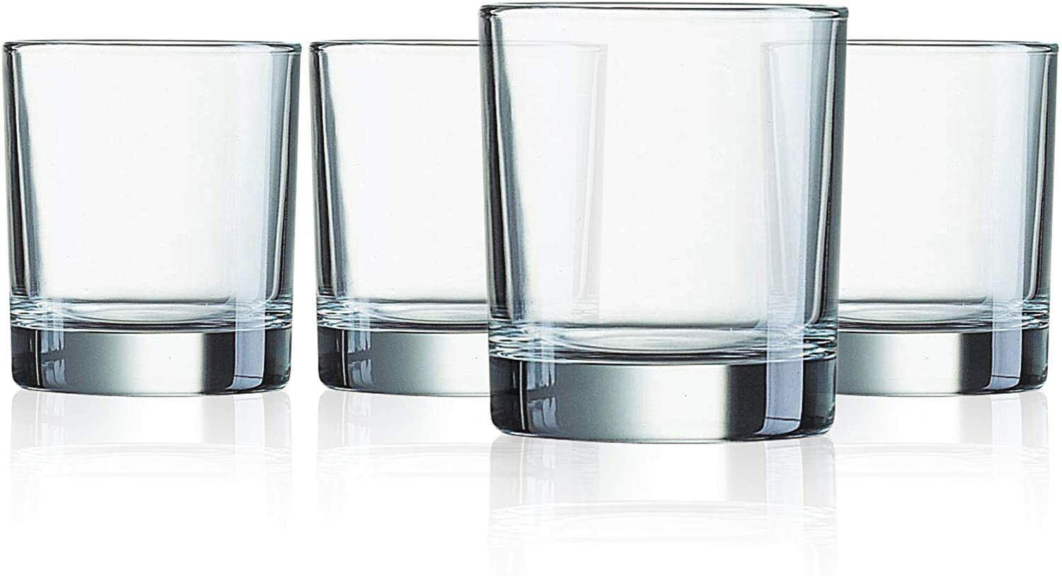 6 Piece Luminarc Recycled Tumbler Whiskey Glasses Set Drinking Glass 300ml Clear - Australian Empire Shop