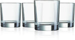 Set of clear Luminarc recycled glass tumblers, round base, 300ml, drinking glasses