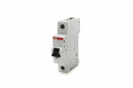 1-pole miniature thermal magnetic circuit breaker with black switch and ABB labeling