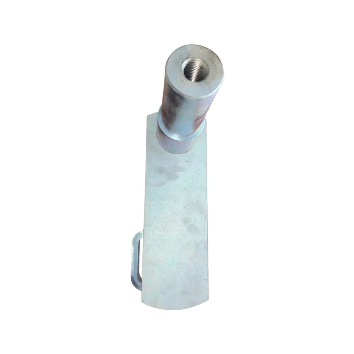 Metal lower finger pin for tractor, silver finish, replacement part for machinery