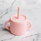 baby's first cup starting Silicone Cup with Straw & Lid The Ideal First Baby Cup - Australian Empire Shop
