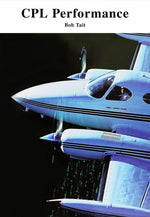 CPL Performance book cover with twin-engine aircraft and pilot, aviation textbook