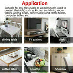 Clear PVC table protector suitable for dining tables, desks and other surfaces