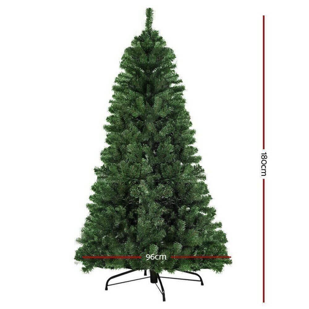 Jingle Jollys 1.8M 6FT Christmas Tree Xmas Decoration Home Decor 500 Tips Green - Australian Empire Shop