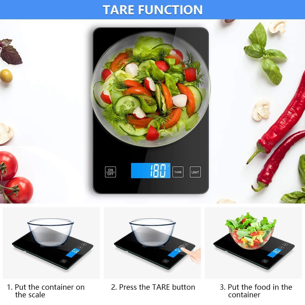 Kitchen Scale Weight 10KG/1g Cooking Food Electronic Digital LCD Stainless - Australian Empire Shop