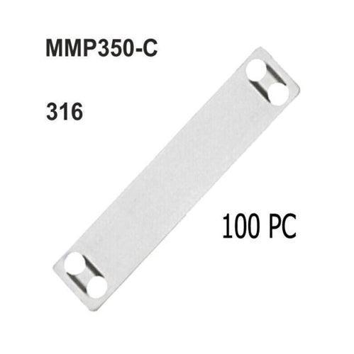 Panduit MMP350-C Cable Markers Ties Plate Wire Labels 316 STAINLESS STEEL 100 PC - Australian Empire Shop