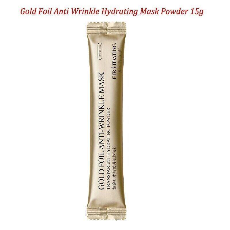 Gold Foil Anti Wrinkle Hydrating Mask Powder 15g sachet for skincare