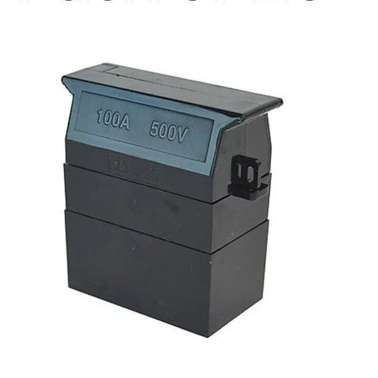 Circuit Fuse Holder Carrier Mains B/W 100A 22.2mm Dia x 57mm Lth HAGER