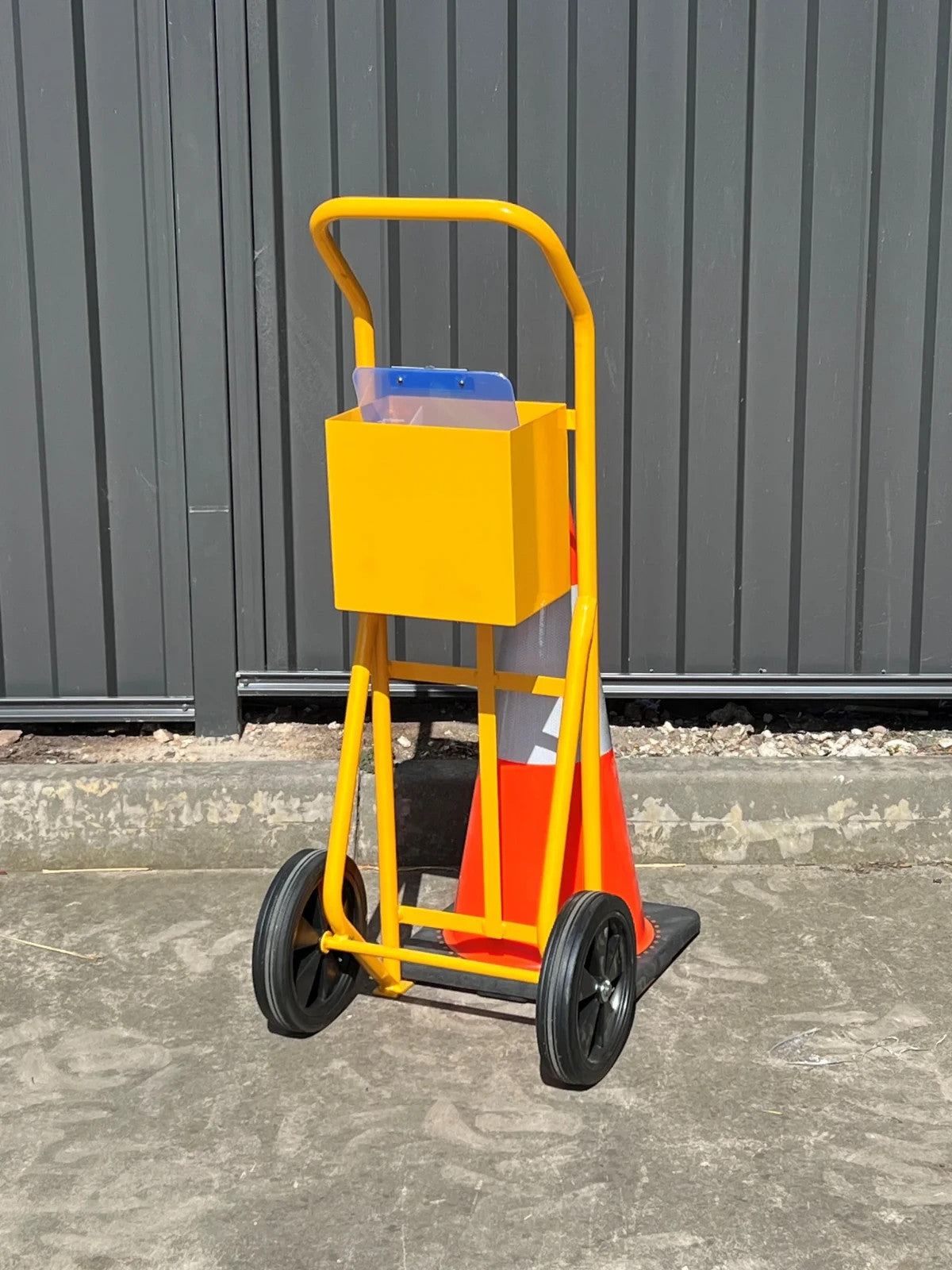 Petrol Station Safety Dip Trolley – Complete with Cup Holder & Lockable Storage