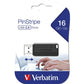 Verbatim Store'n'Go Pinstripe 16GB USB Storage Stick Drive For Laptop/PC Black - Australian Empire Shop