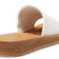 Zeroe RUSH Vegan Comfort Footbed Platform Slides white - Australian Empire Shop