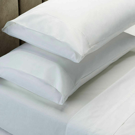 1000 Thread Count Sheet Set Cotton Blend Ultra Soft Touch Bedding Queen White - Australian Empire Shop