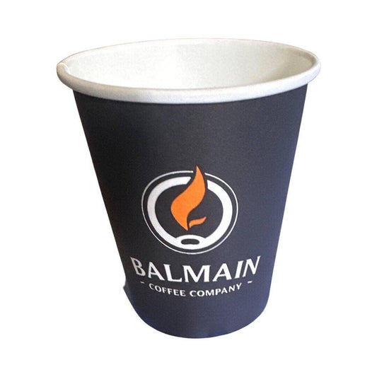 1000x Disposable Coffee Cups 8oz Bulk Takeaway Paper Take Away cup has ad on it - Australian Empire Shop