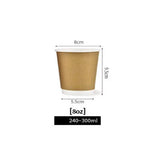 1000x Disposable Coffee Cups 8oz Bulk Takeaway Paper Take Away cup has ad on it - Australian Empire Shop