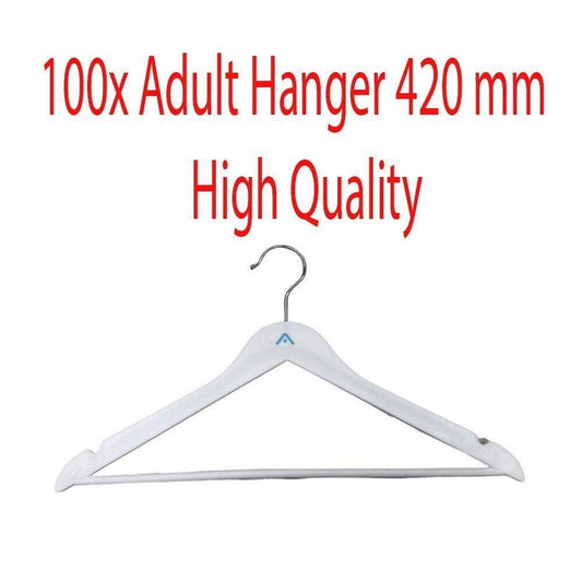 100x Suit Hanger Adult jacket 420 mm High-Quality Jacket Clothing 8mm thickness - Australian Empire Shop