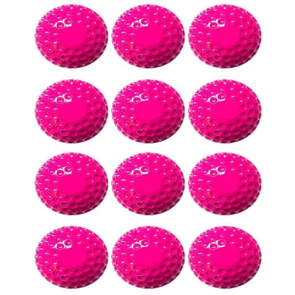 12 Pack bazooka balls Pitching Machine Baseballs,Dimpled Baseballs PINK - Australian Empire Shop