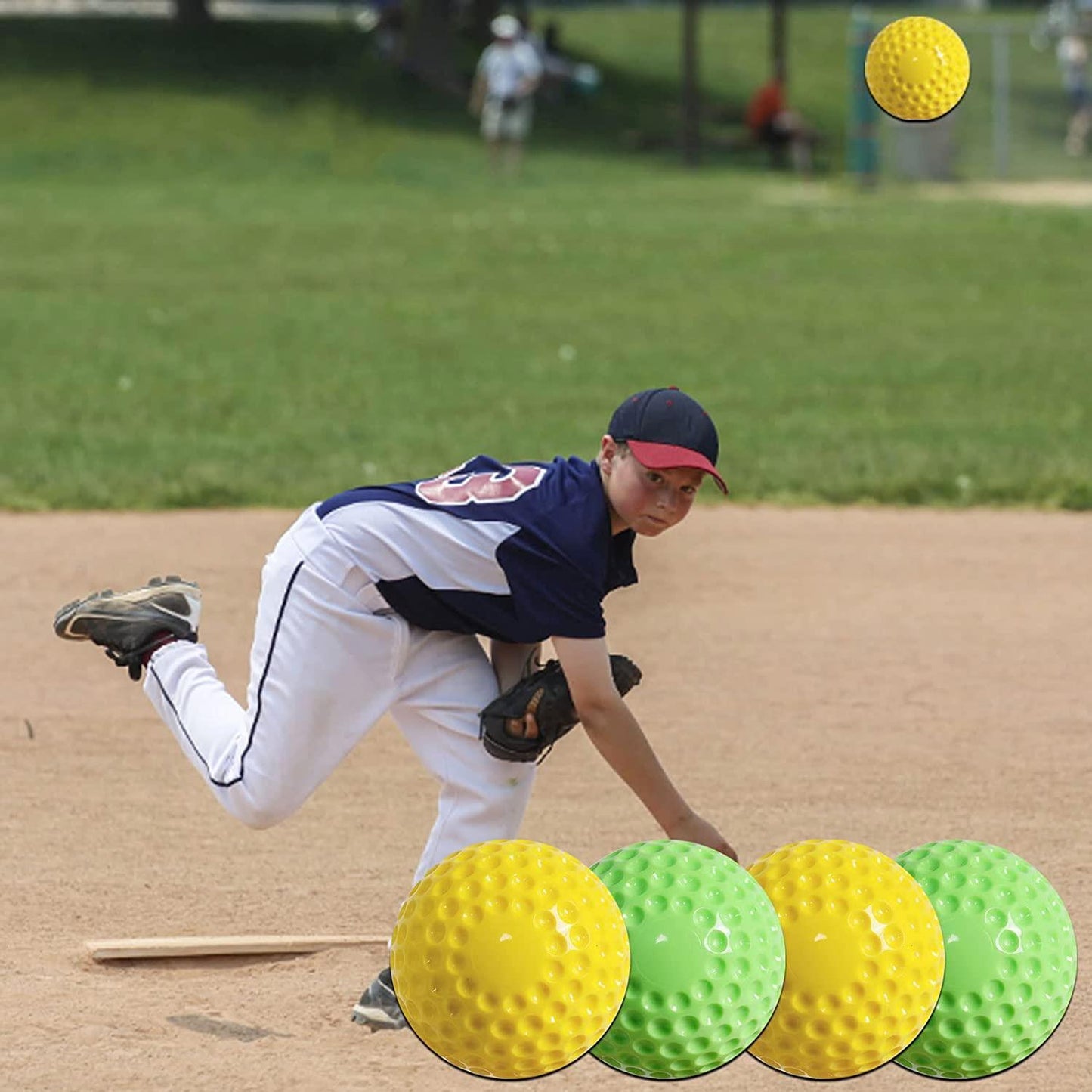 12 Pack bazooka balls Pitching Machine Baseballs,Dimpled Baseballs PINK - Australian Empire Shop