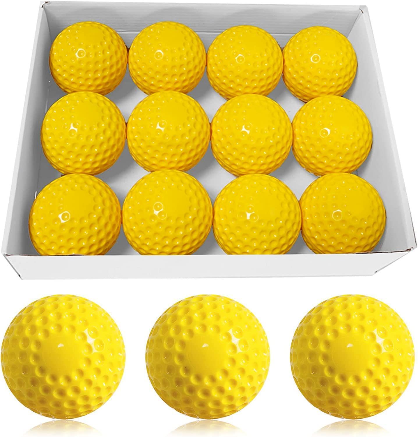 12 Pack bazooka balls Pitching Machine Baseballs,Dimpled Baseballs PINK - Australian Empire Shop